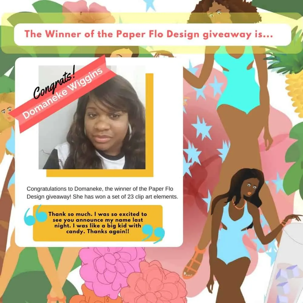 Paper Flo Design clipart winner