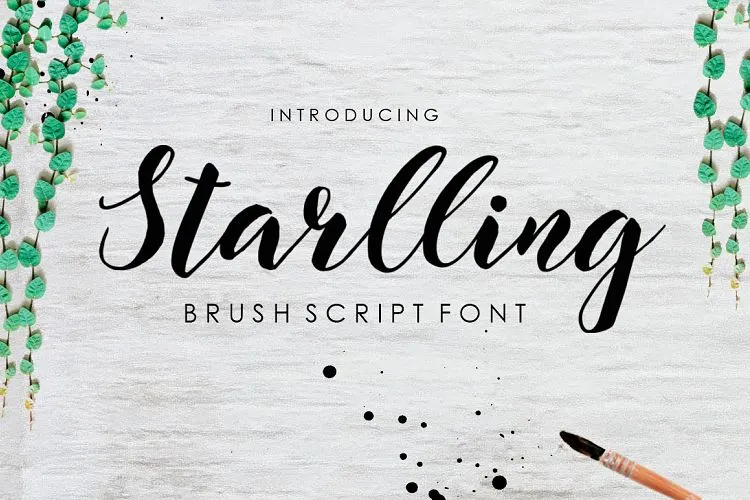 brush script font