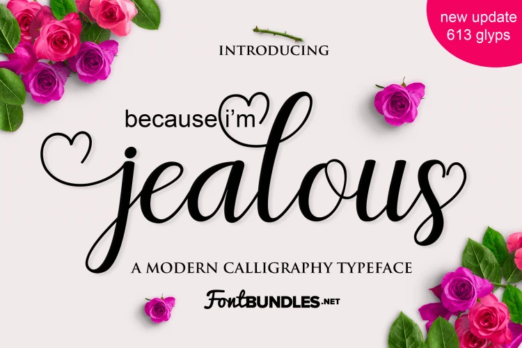 Valentine Font for DIY craft projects