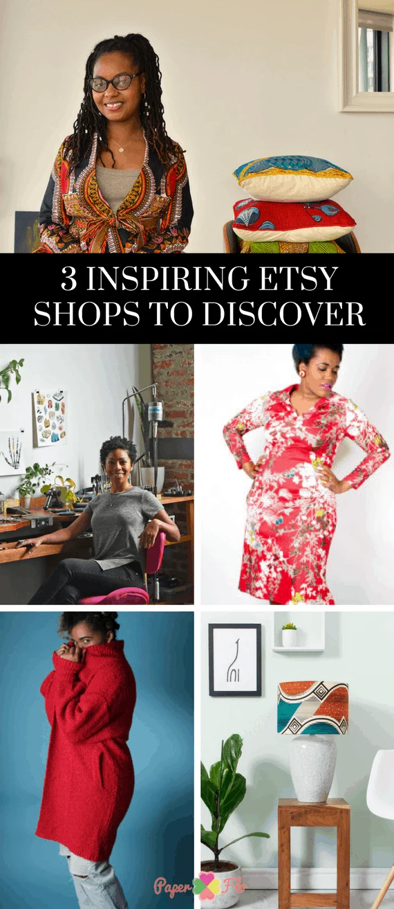 3 Inspiring Etsy Shops to Discover #paperflodesign #etsysellers