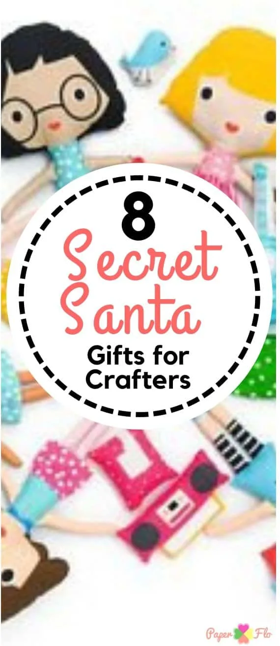 For makers, diy-ers and crafters, this time of year is a lot of fun. Make your holiday shopping easy and get your favorite crafter a gift that she will love from this list of 8 creative secret santa gifts for crafters. #paperflodesign #secretsanta #craftgiftguide