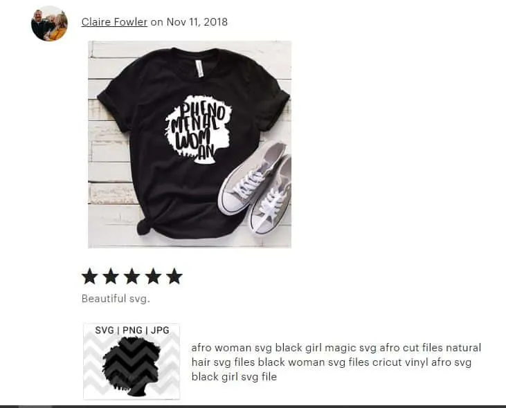 5 star review of svg file
