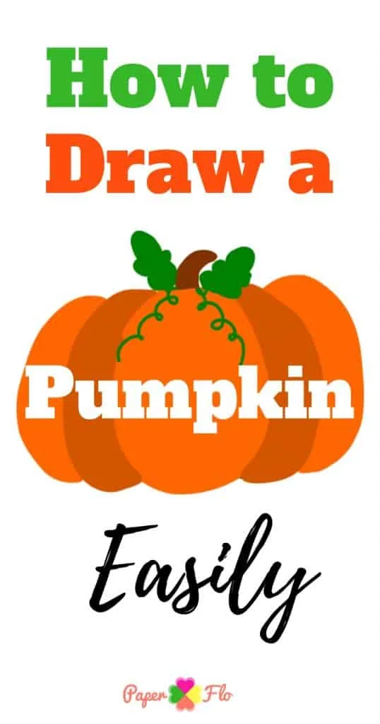 How to Draw a Pumpkin Easily