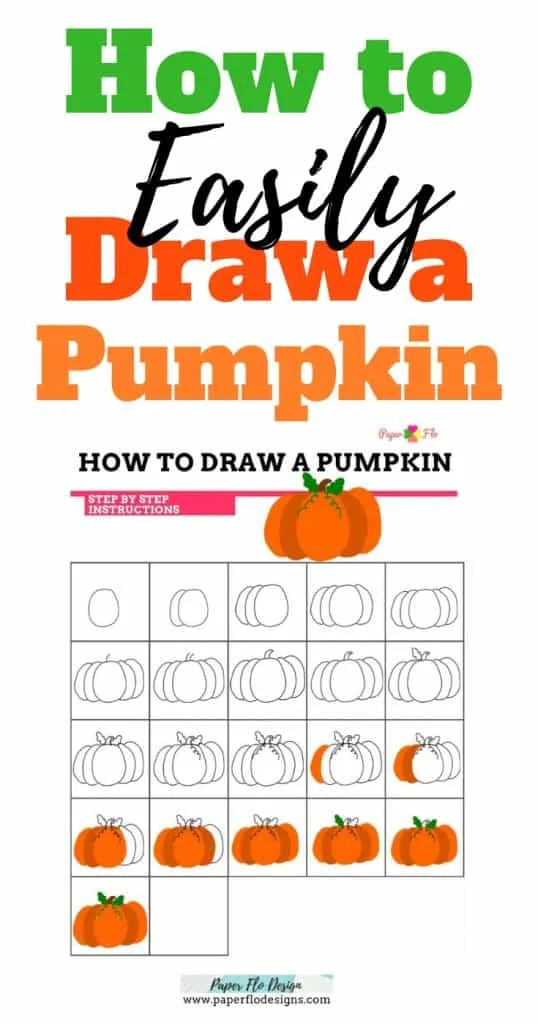 How to Easily Draw a Pumpkin