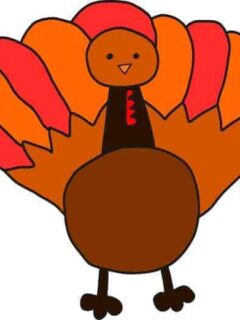 how to draw a turkey