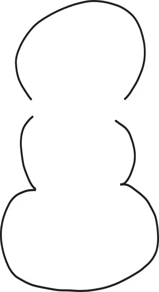 How to draw a snowman body