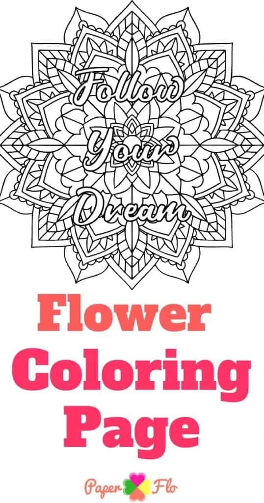 Printable Flower Coloring Page