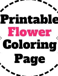 Printable Flower Coloring Page