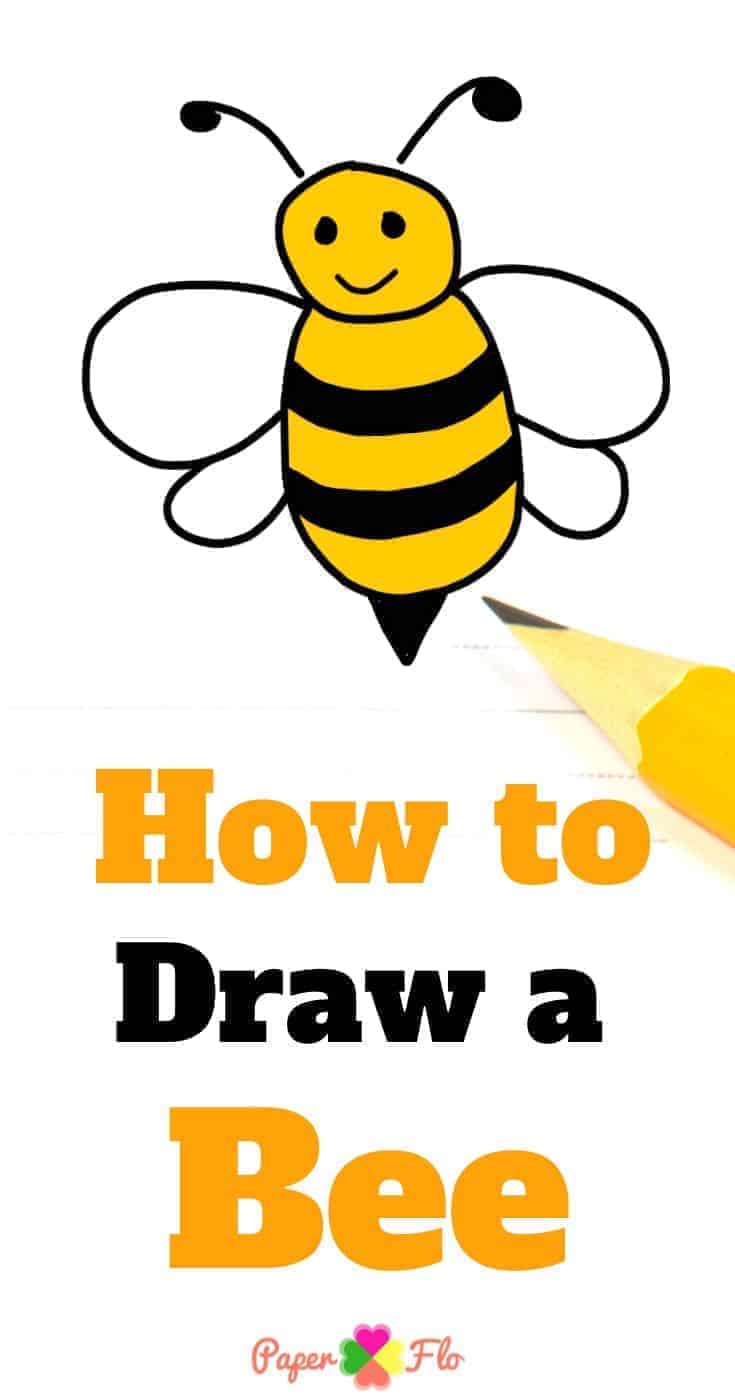 How to Draw a Bee - Paper Flo Designs