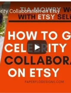 How to get a celebrity brand collaboration on etsy