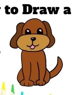 how to draw a dog