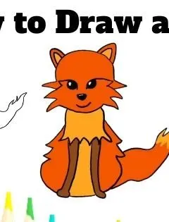 how to draw a fox