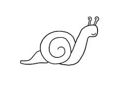 full outline of a Snail 6.small