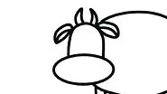 how to draw a cow body and legs