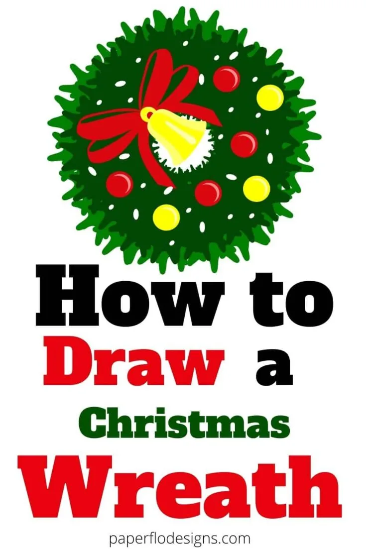 How to Draw a Christmas Wreath