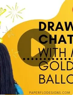 How to draw gold foil balloons in Inkscape