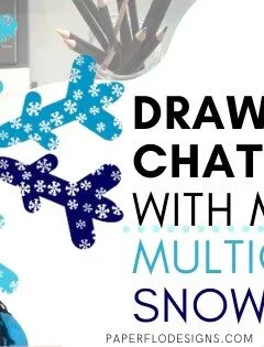 how to draw a snowflake