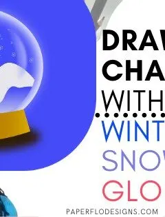 draw a winter snow globe