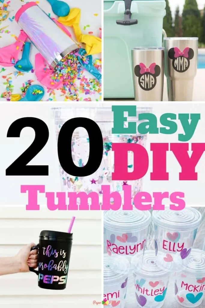 colorful diy tumblers