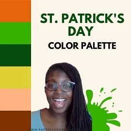color palette for St. Patrick's day