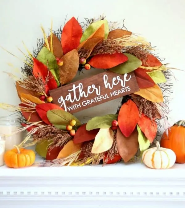 fall leaves wreath