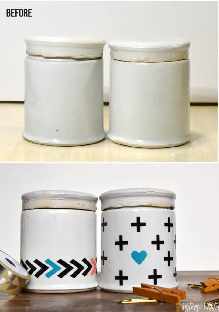 craft jar vinyl shapes stickers