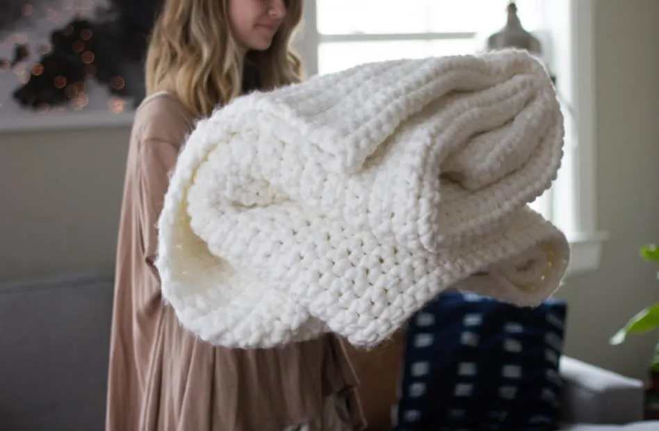 Chunky crochet-Blanket