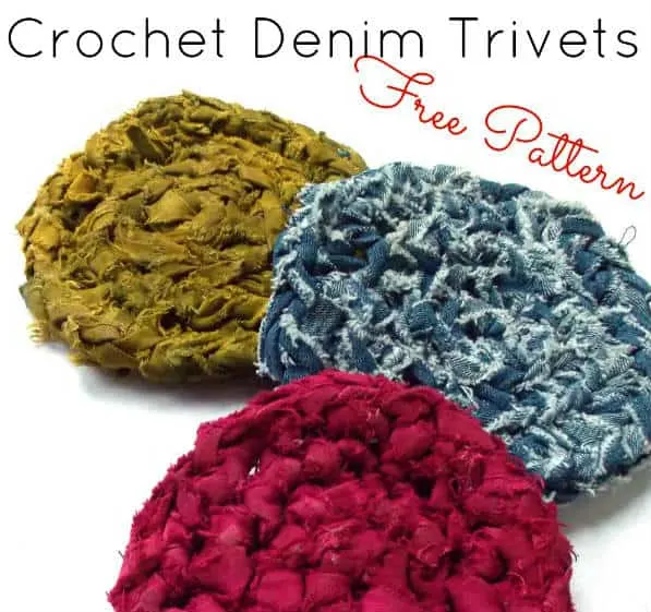 Crochet-Denim-Trivet