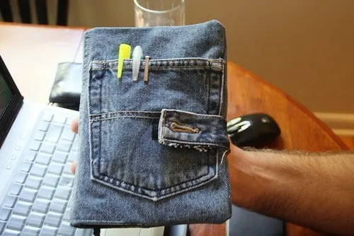 denim bible cover