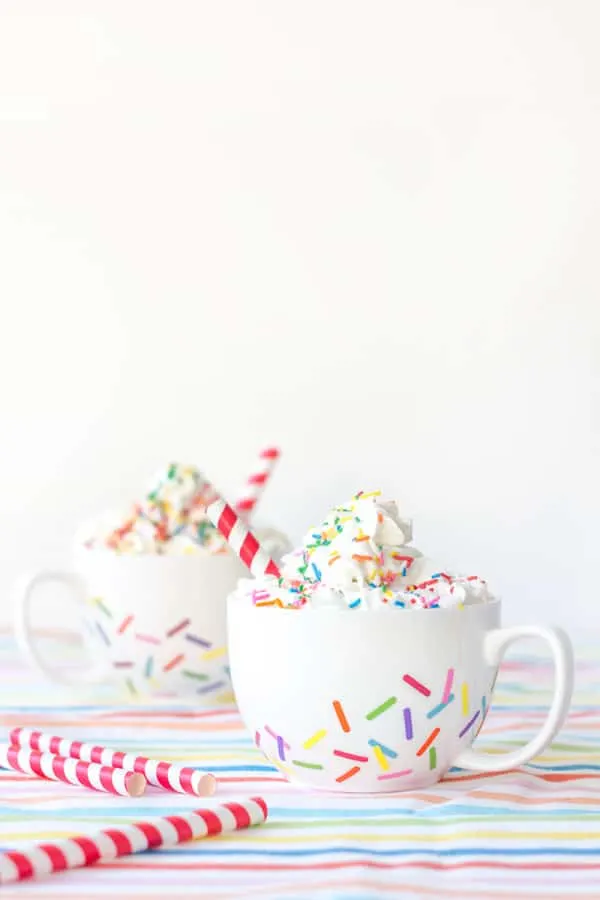 Mug with sprinkles