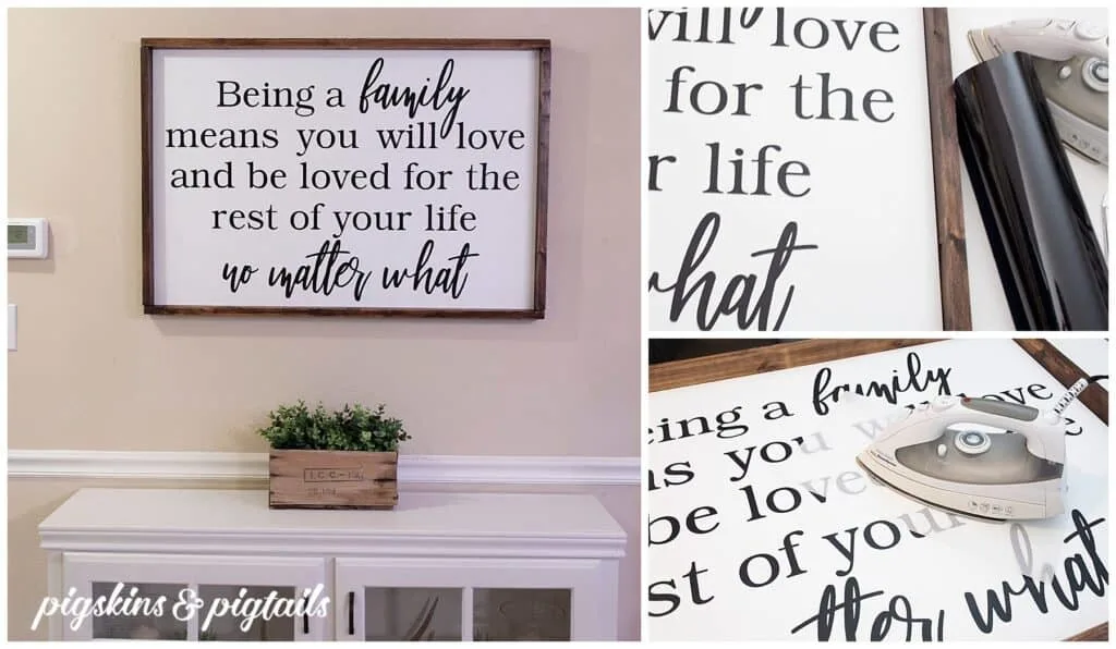 wall art wooden sign