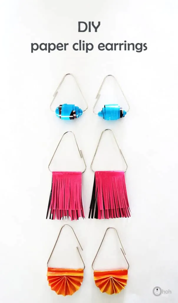 Paperclip earrings