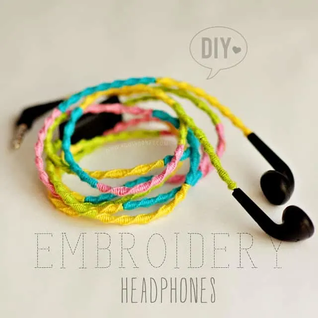 Embroidery headphones
