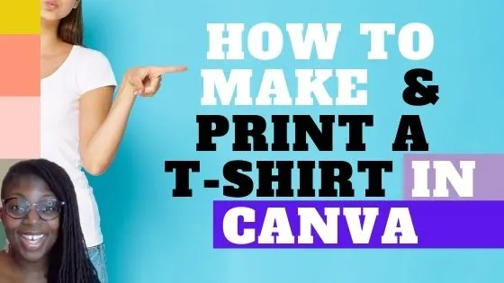 how to make and print a t-shirt in Canva