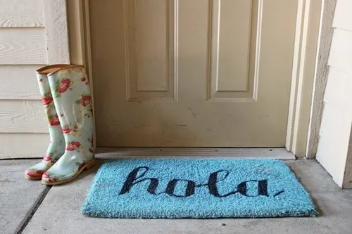 no-trace doormat