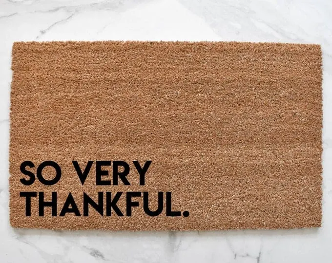  cute thankful doormat