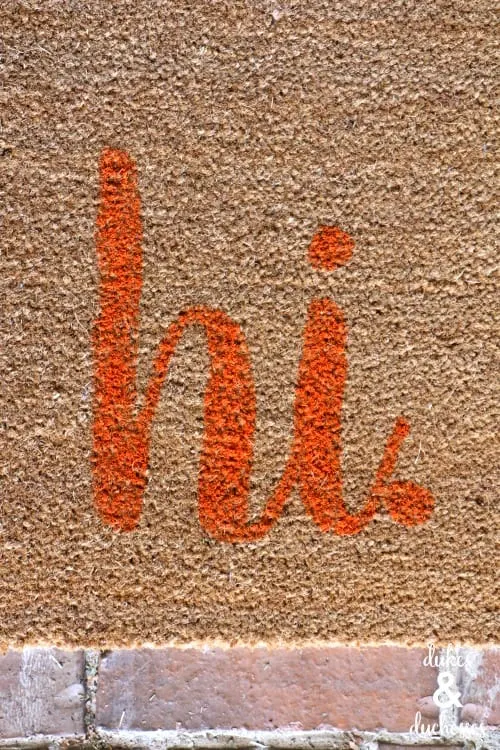  stenciled-welcome-mat