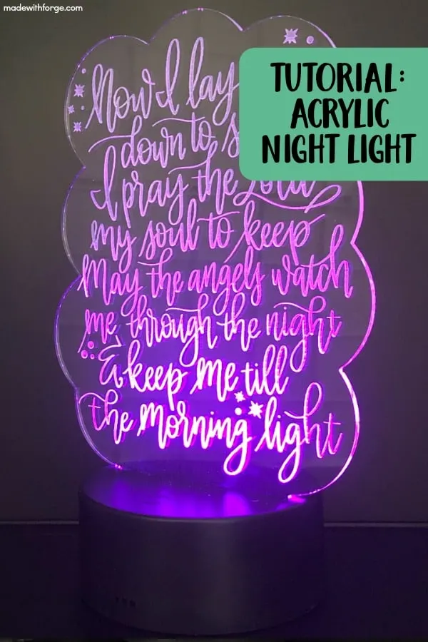 acrylic night light