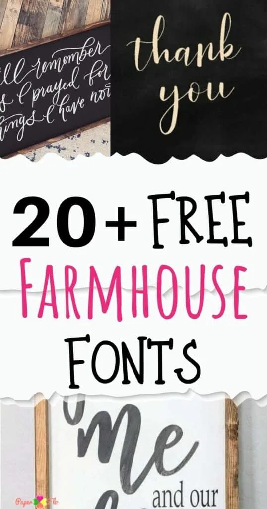 20+ free farmhouse fonts