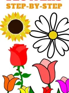how to draw flowers with video instructions