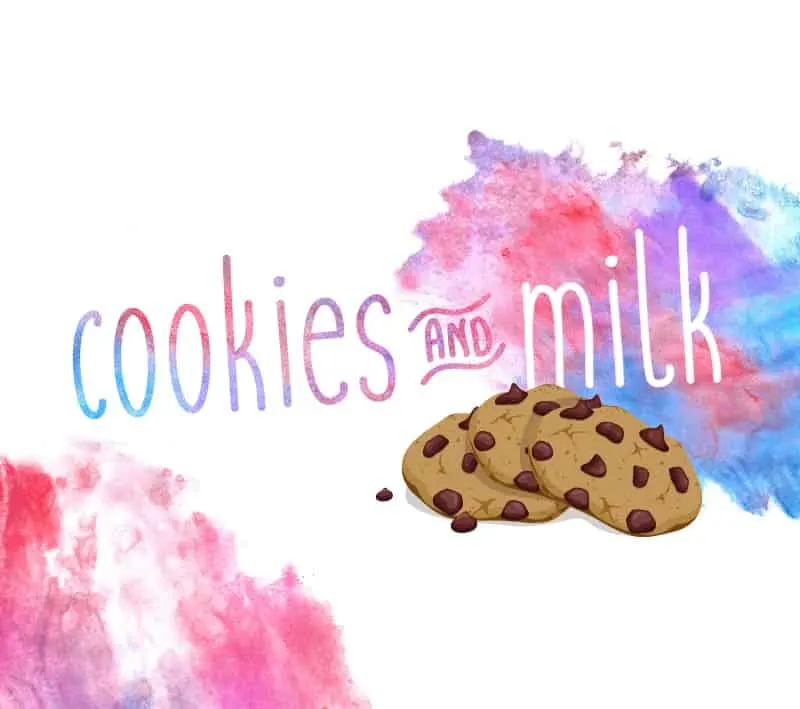 cookies and milk font for crafts