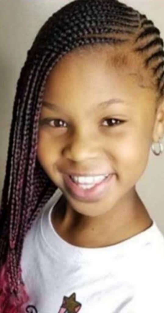 red ombre braids for little girls