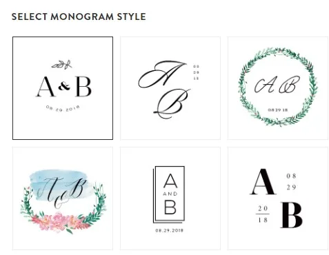 wedding monograms