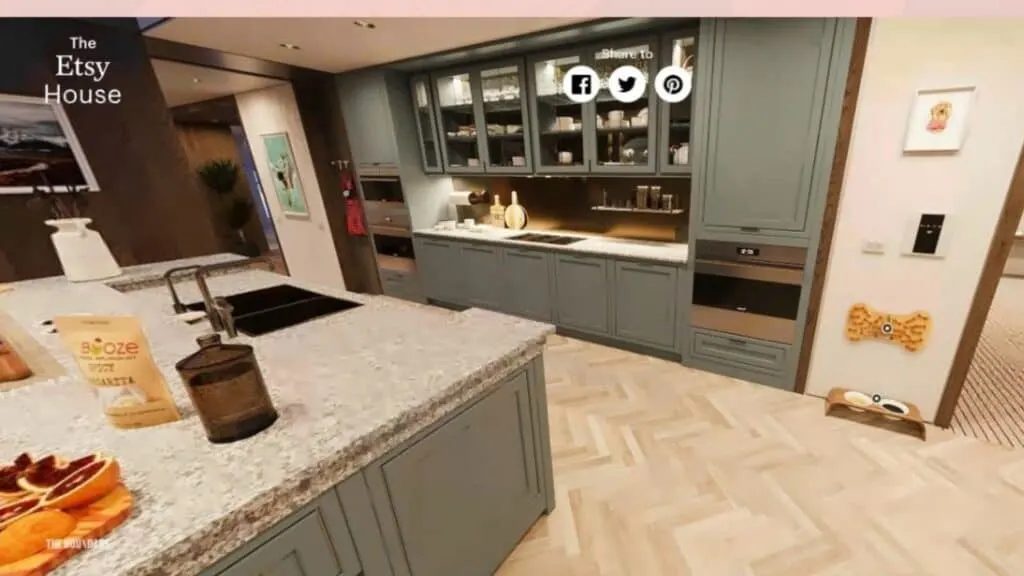 Kitchen from the Etsy house