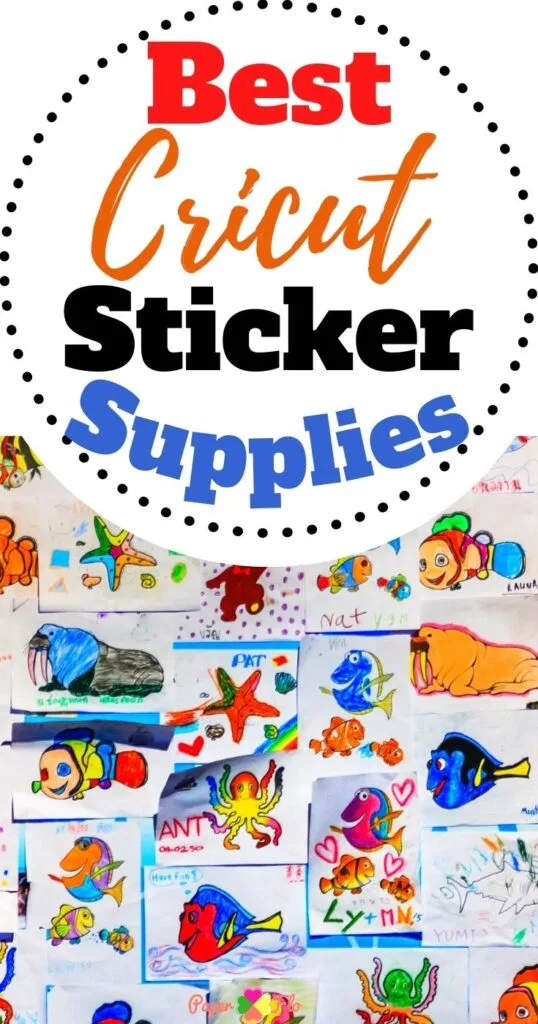 craft supplies to make stickers with Cricut