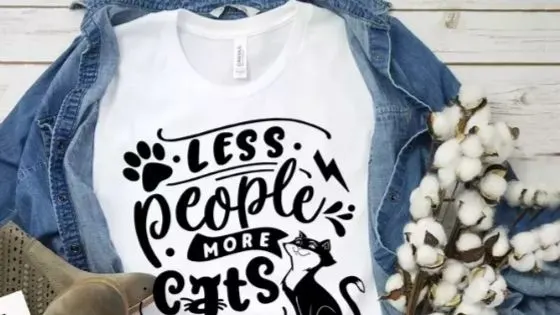 cat t-shirt pet things to make with Cricut