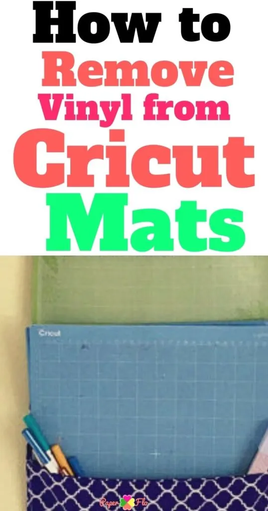how to remove vinyl from Cricut mats
