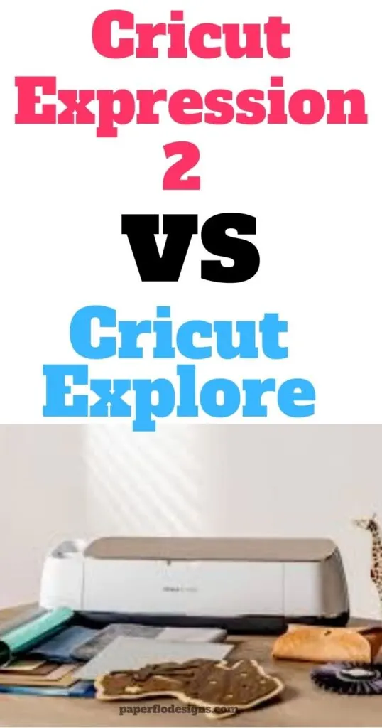 Cricut cutting machine surrounded by craft supplies on a table