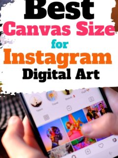 hand uploading digital art to instagram