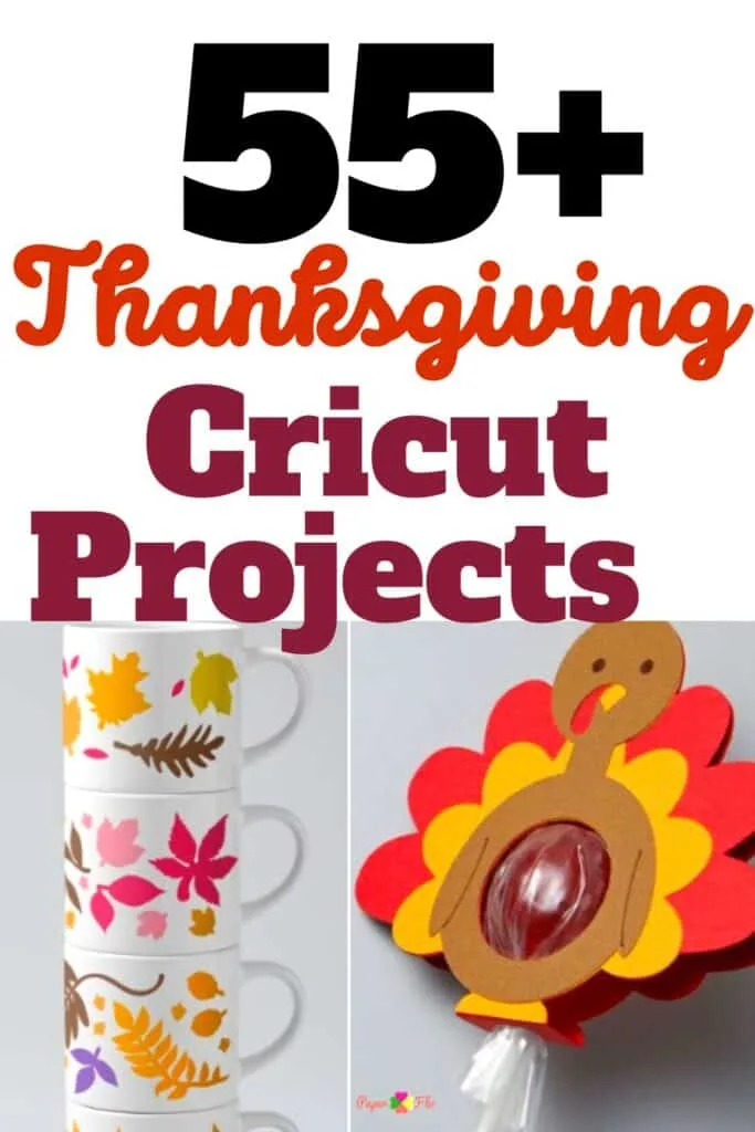 Fall leaves on stacked mugs and a Turkey lollipop craft project